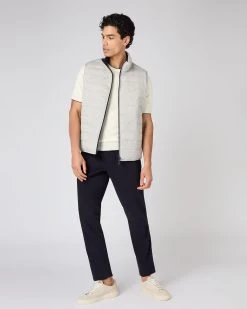 Men's Newquay Cotton Cashmere T-Shirt New Ivory White -Cozy Fashion Shop SS24 NPG000531 N37 3