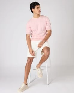 Men's Newquay Cotton Cashmere T-Shirt Spring Pink -Cozy Fashion Shop SS24 NPG000531 SPN 3
