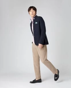 The Jockey Club Men's Milano Cashmere Jacket Navy Blue -Cozy Fashion Shop SS24 NPG108716 N60 3