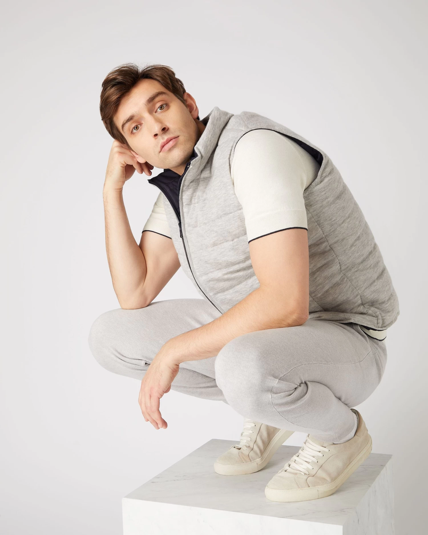 Men's Strand Down Gilet Fumo Grey 3 Men's Strand Down Gilet Fumo Grey