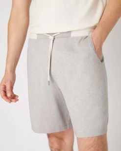 Men's Cotton Cashmere Silk Short Fumo Grey -Cozy Fashion Shop SS24 NPG109182 FNI 5