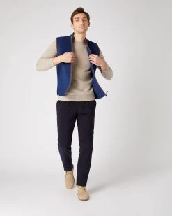 Men's Shoreditch Round Neck Cashmere Jumper Oatmeal Brown 10 Men's Shoreditch Round Neck Cashmere Jumper Oatmeal Brown -Cozy Fashion Shop SS24 NPG109185 OAT 3