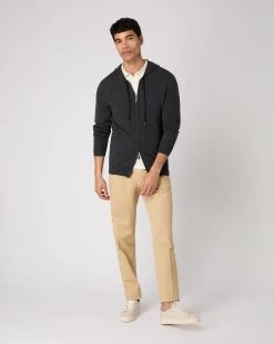 Men's Polo Cotton Cashmere T-Shirt New Ivory White 11 Men's Polo Cotton Cashmere T-Shirt New Ivory White -Cozy Fashion Shop SS24 NPG109227 NIV 3