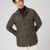 Men's Casablanca Linen Jacket Khaki Green