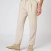 Men's Sorrento Linen Drawstring Trouser Sand Brown 2 Men's Sorrento Linen Drawstring Trouser Sand Brown -Cozy Fashion Shop SS24 NPG109363 OTM 1