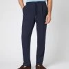 Men's Sorrento Linen Drawstring Trouser Navy Blue -Cozy Fashion Shop SS24 NPG109363 NVY 1
