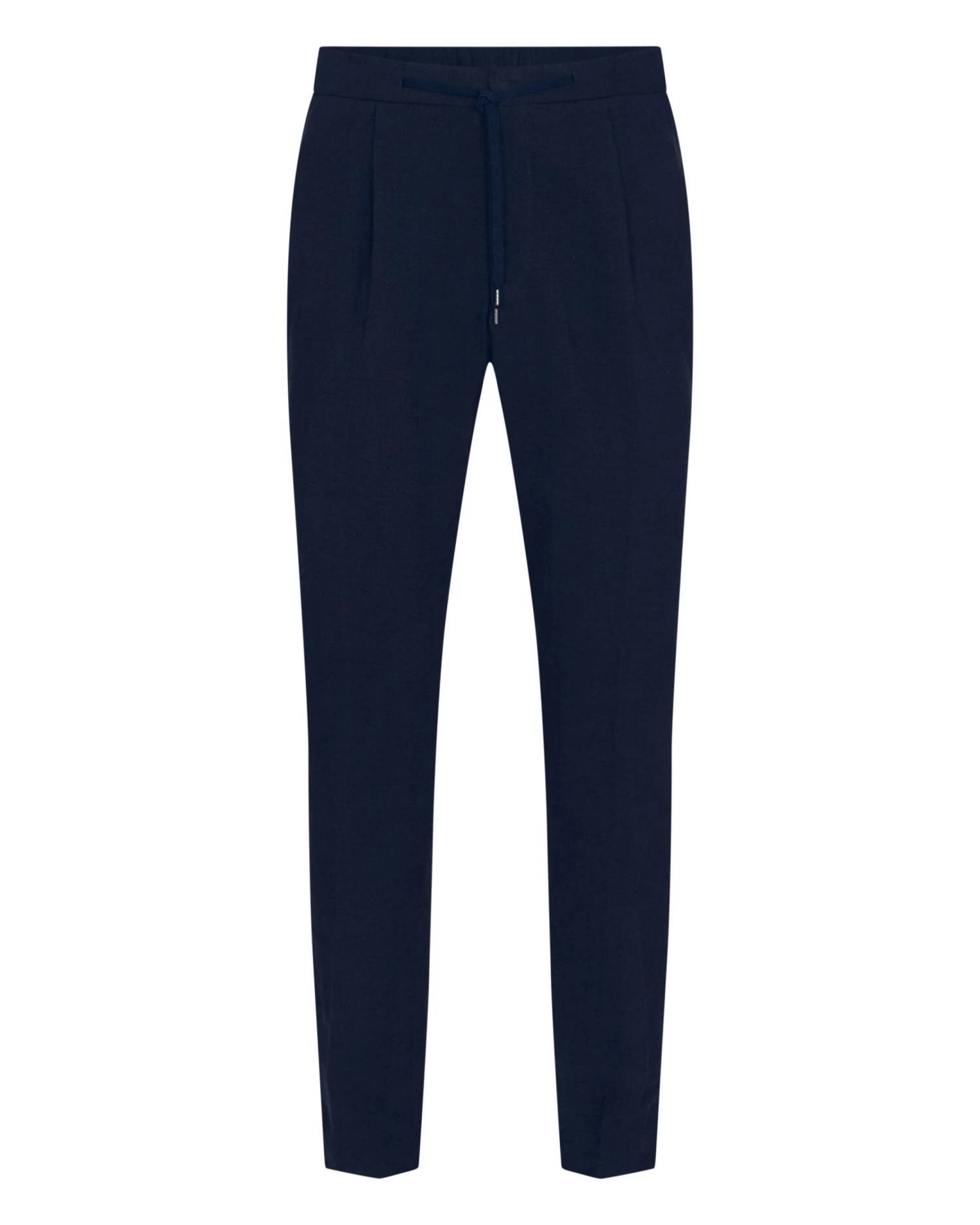 Men's Sorrento Linen Drawstring Trouser Navy Blue 4 Men's Sorrento Linen Drawstring Trouser Navy Blue - Image 2