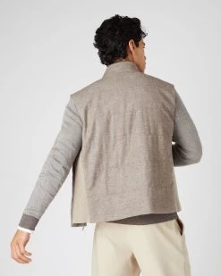 Men's Belgravia Wool Blend Gilet Brown 10 Men's Belgravia Wool Blend Gilet Brown -Cozy Fashion Shop SS24 NPG109366 BRN 4