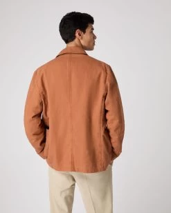 Men's Minori Overshirt Orange -Cozy Fashion Shop SS24 NPG109368 ORA 4