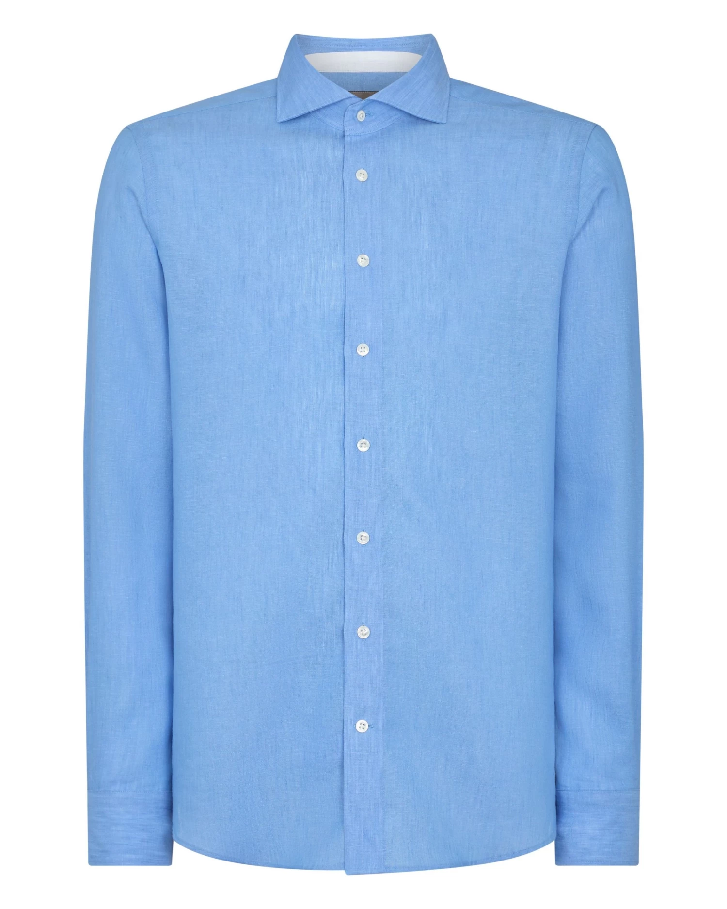 Men's Cannes Linen Shirt Blue 4 Men's Cannes Linen Shirt Blue - Image 2