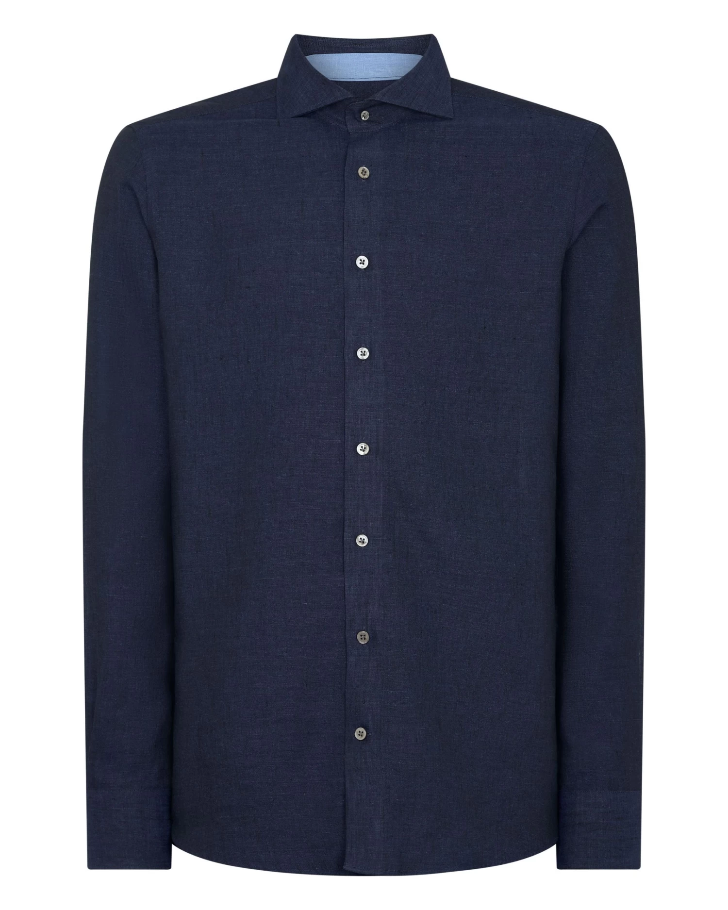 Men's Cannes Linen Shirt Navy Blue 4 Men's Cannes Linen Shirt Navy Blue - Image 2