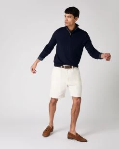 Men's Cannes Linen Shirt Navy Blue 9 Men's Cannes Linen Shirt Navy Blue -Cozy Fashion Shop SS24 NPG109594 NVY 3