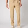 Men's Sorrento Cotton Cashmere Drawstring Trouser Sand Brown 2 Men's Sorrento Cotton Cashmere Drawstring Trouser Sand Brown -Cozy Fashion Shop SS24 NPG109598 SAN 1