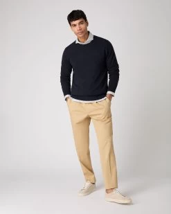 Men's Antibes Cotton Cashmere Polo Shirt Light Grey -Cozy Fashion Shop SS24 NPG109606 LIG 3