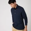 Men's Antibes Cotton Cashmere Polo Shirt Navy Blue -Cozy Fashion Shop SS24 NPG109606 NVY 1