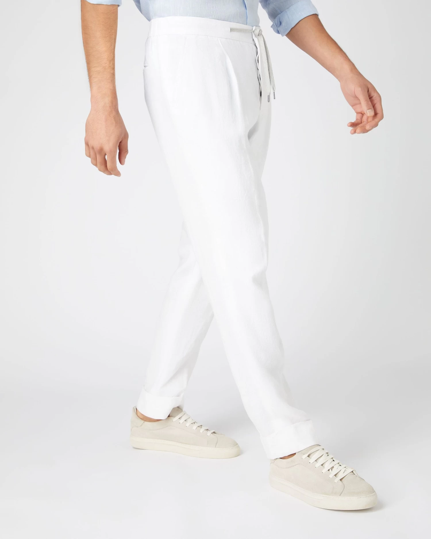 Men's Linen Trouser White 3 Men's Linen Trouser White