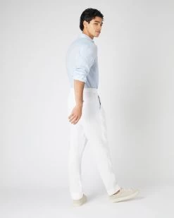 Men's Linen Trouser White 10 Men's Linen Trouser White -Cozy Fashion Shop SS24 NPG109609 WHT 4