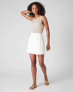 Women's Ella Superfine Cashmere Shell Top Sandstone Brown -Cozy Fashion Shop SS24 NPW000806 S44 3