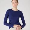 Women's Eden Superfine Cashmere Round Neck Top Indigo Blue 1 Women's Eden Superfine Cashmere Round Neck Top Indigo Blue -Cozy Fashion Shop SS24 NPW000811R I05 1