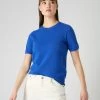 Women's Milly Classic Cashmere T-Shirt Sonic Blue