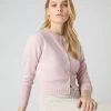 Women's Ivy Cropped Cashmere Cardigan Quartz Pink -Cozy Fashion Shop SS24 NPW001830B QZP 1