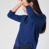 Women's Emilia Cable Round Neck Cashmere Jumper French Blue 2 Women's Emilia Cable Round Neck Cashmere Jumper French Blue -Cozy Fashion Shop SS24 NPW002085 F71 1