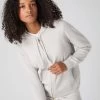 Women's Ada Cashmere Hoodie Pebble Grey -Cozy Fashion Shop SS24 NPW002181 P46 1