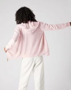 Women's Ada Cashmere Hoodie Quartz Pink 10 Women's Ada Cashmere Hoodie Quartz Pink -Cozy Fashion Shop SS24 NPW002181 QPN 4