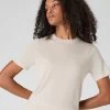 Women's Isla Superfine Cashmere T-Shirt Sandstone Brown