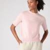 Women's Cotton Cashmere T-Shirt Spring Pink