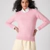 The Jockey Club Women's Round Neck Cashmere Jumper Flamingo Pink