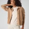 Women's Collared Milano Cashmere Jacket Sahara Brown