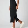 Women's Straight Cashmere Skirt Black