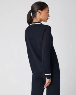 Women's Pyjama Top Navy Blue -Cozy Fashion Shop SS24 NPW109045 N08 4