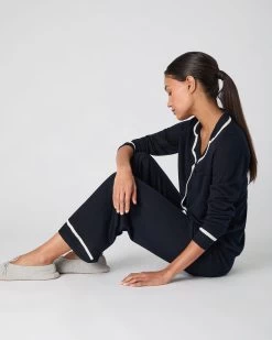 Women's Pyjama Top Navy Blue -Cozy Fashion Shop SS24 NPW109045 N08 5