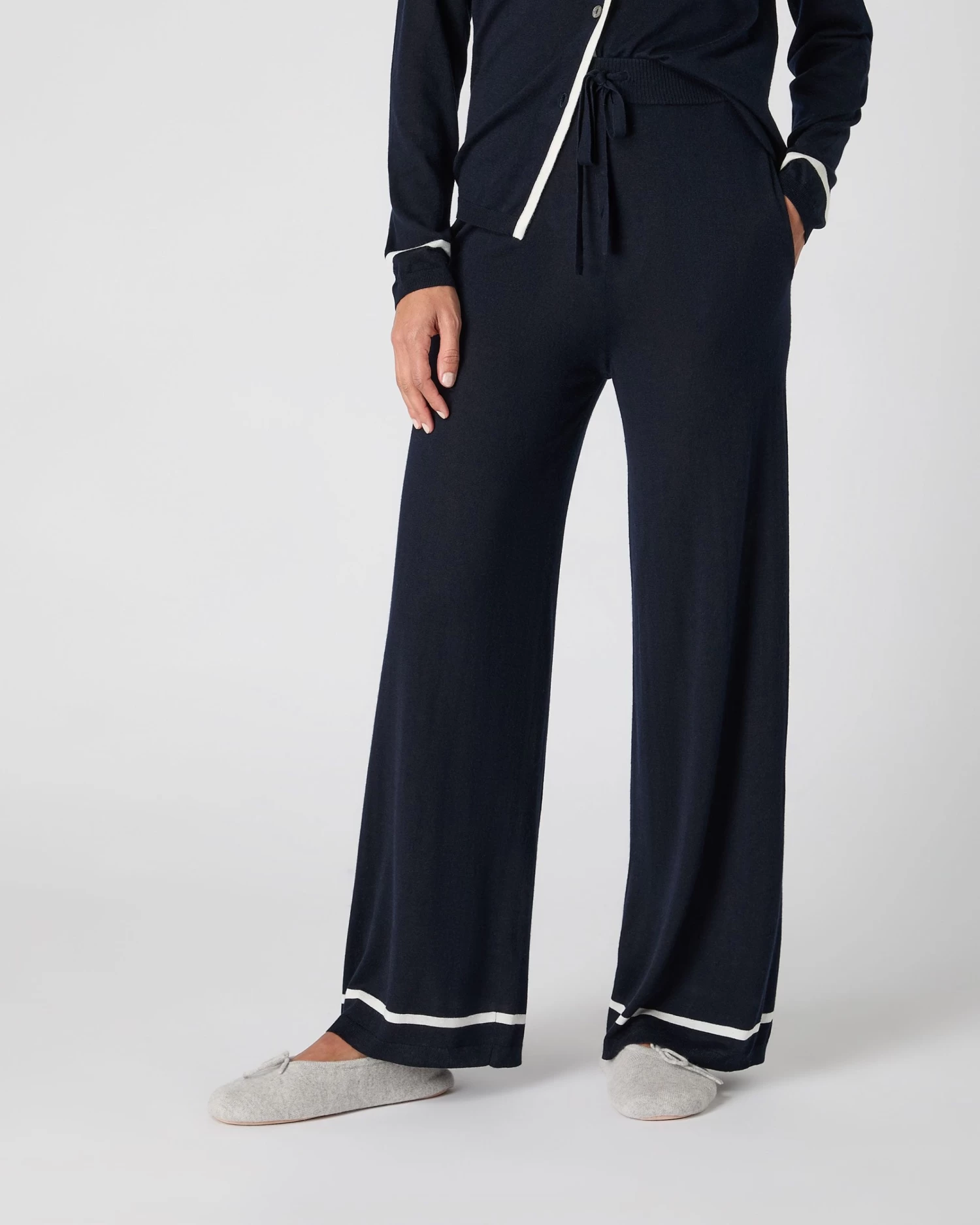 Women's Pyjama Trousers Navy Blue 3 Women's Pyjama Trousers Navy Blue