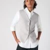 Women's Mila Cotton Cashmere Silk Waistcoat Fumo Grey -Cozy Fashion Shop SS24 NPW109097 FUM 1