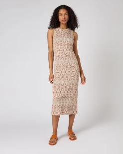 Women's Jacquard Knit Silk Cashmere Dress Multi -Cozy Fashion Shop SS24 NPW109104 MUL 3 bf93368a ec23 4063 aaf6 90103fa03b74