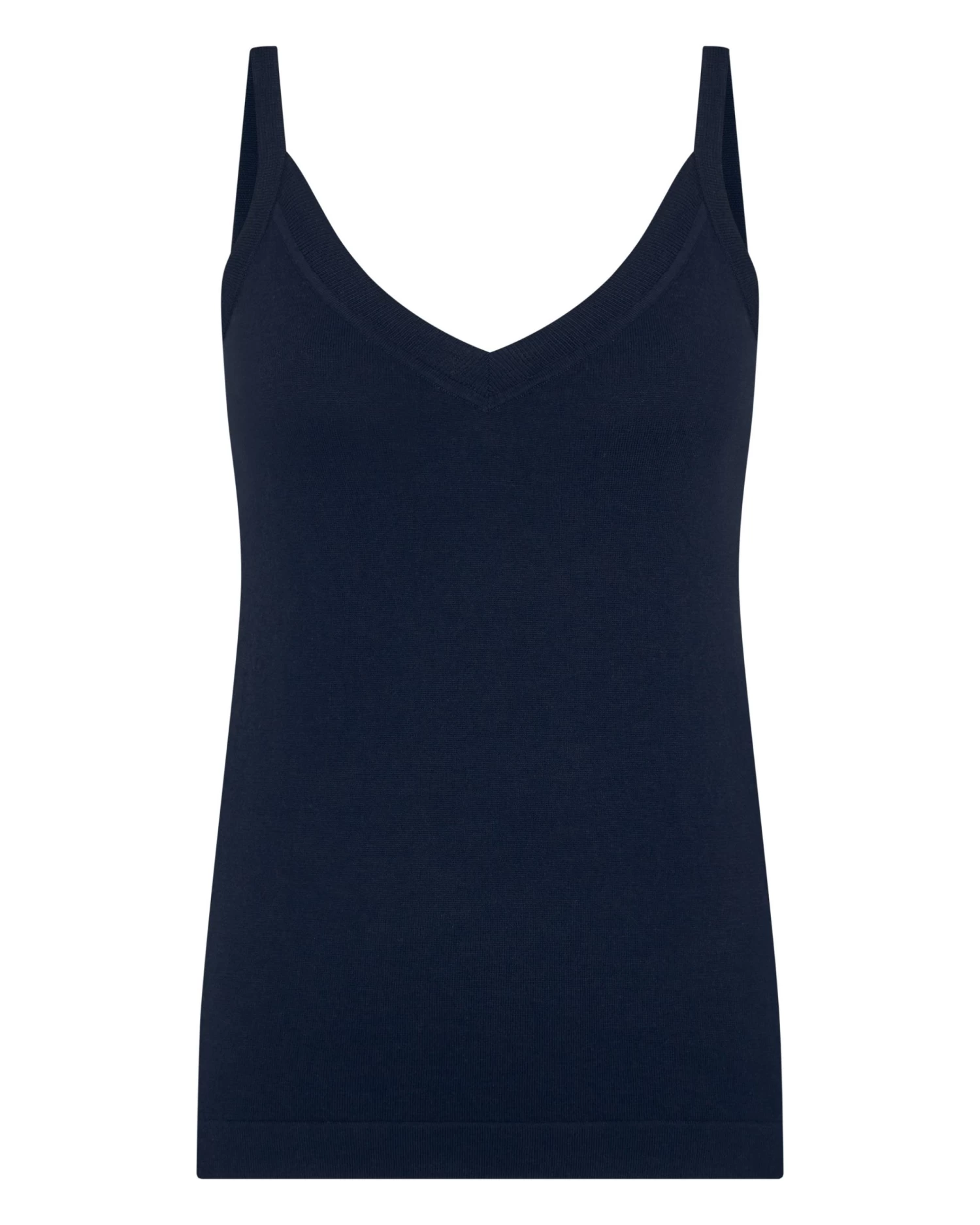 Women's Cotton Cashmere Camisole Navy Blue 4 Women's Cotton Cashmere Camisole Navy Blue - Image 2