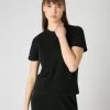 Women's Lottie Cashmere T-Shirt Black -Cozy Fashion Shop SS24 NPW109132 B50 1