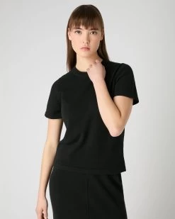 Women's Lottie Cashmere T-Shirt Black