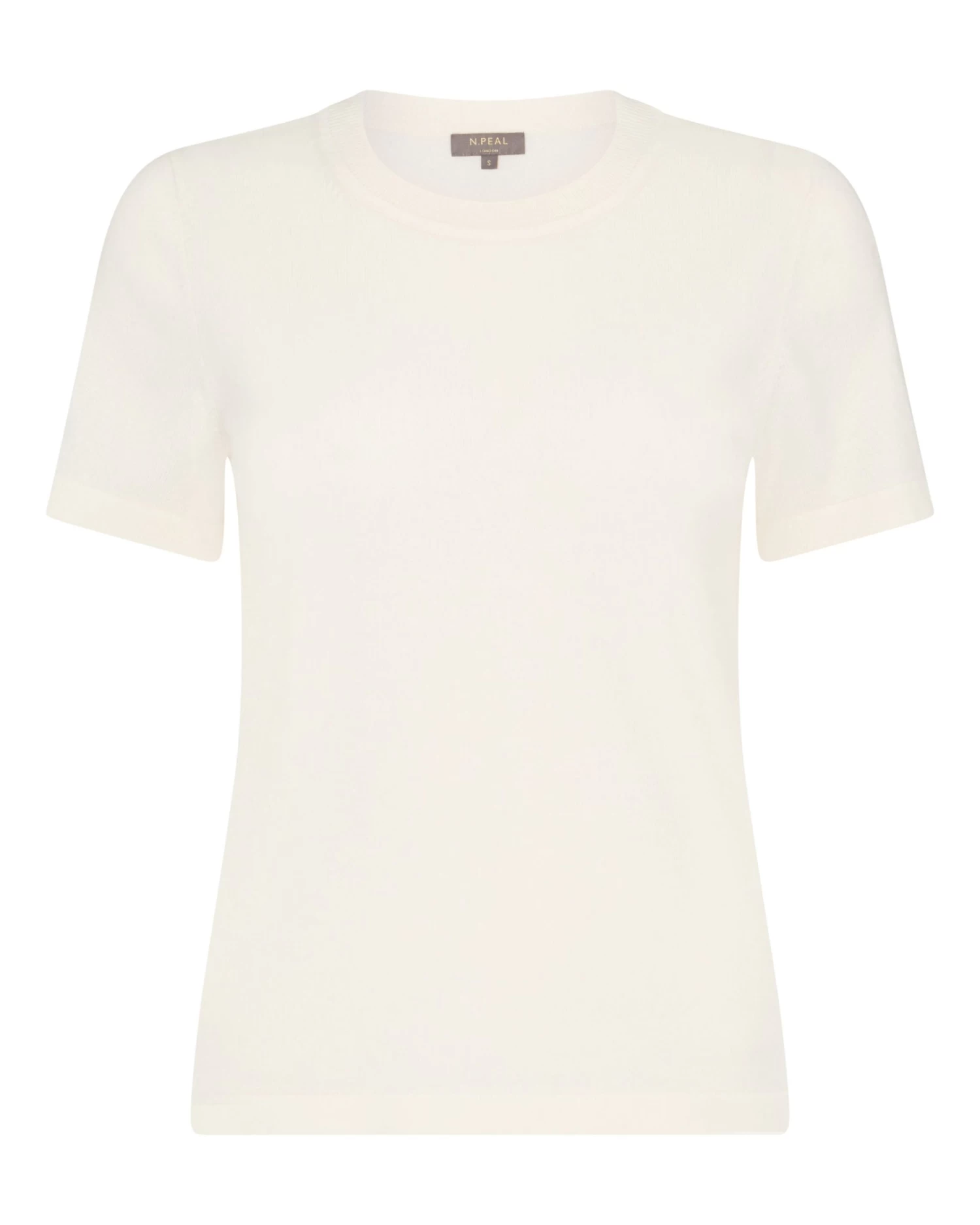 Women's Lottie Cashmere T-Shirt New Ivory White 4 Women's Lottie Cashmere T-Shirt New Ivory White - Image 2