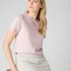Women's Lottie Cashmere T-Shirt Quartz Pink -Cozy Fashion Shop SS24 NPW109132 QZP 1