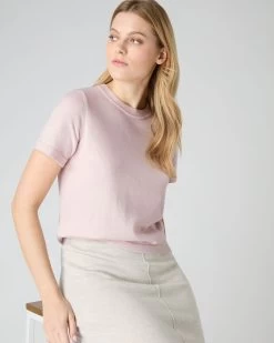 Women's Lottie Cashmere T-Shirt Quartz Pink