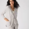 Women's Erin Oversized Cashmere Cardigan Pebble Grey -Cozy Fashion Shop SS24 NPW109135 PBG 1