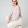 Women's Hallie Round Neck Cashmere Jumper Quartz Pink 1 Women's Hallie Round Neck Cashmere Jumper Quartz Pink -Cozy Fashion Shop SS24 NPW109138 QZP 1
