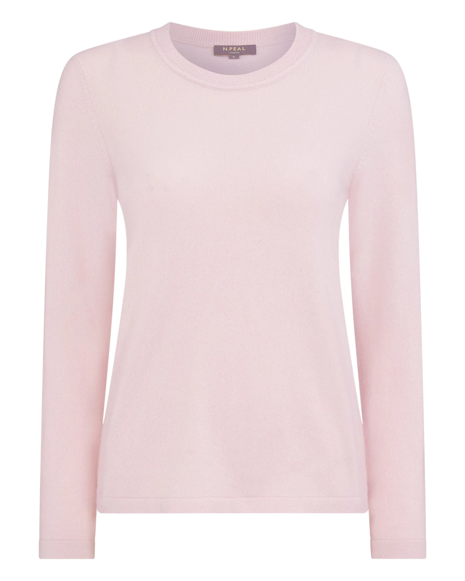 Women's Hallie Round Neck Cashmere Jumper Quartz Pink 4 Women's Hallie Round Neck Cashmere Jumper Quartz Pink - Image 2