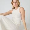 Women's Cotton Cashmere Silk Tank Top New Ivory White