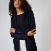 Women's Superfine Cashmere Silk Blazer Navy Blue