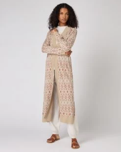 Women's Jacquard Knit Silk Cashmere Cardigan Multi -Cozy Fashion Shop SS24 NPW109245 MUL 3 8c797c2b c76d 4083 bfe7 932f94b33094